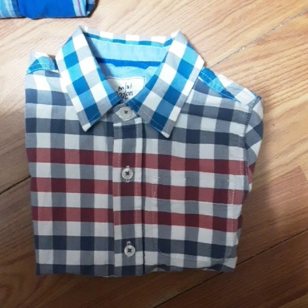 MINI BODEN  HANNAH KATE RALPH LAUREN Plaid and Solid‎ Button-Up Shirts (6)